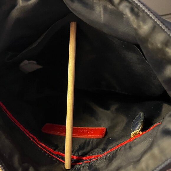 TOMMY HILFGER NAVY IMITATION LEATHER WITH GOLD TONE HARDWARE CROSSBODY/SHOULDER - Picture 5 of 5